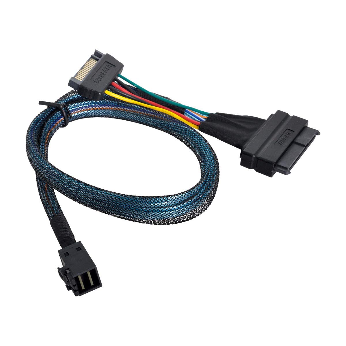 Cablecc U.2 U2 SFF-8639 NVME PCIe SSD Cable para Placa Base SSD 750 p3600 p3700 M.2 SFF-8643 Mini SAS HD