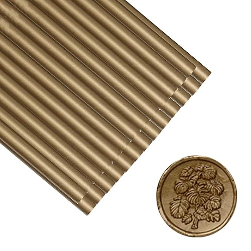 Miniatura 1 de 30 barras de sellado de cera de bronce, pistola de pegamento de oro antiguo para sello de cera, invitaciones de boda, sellado de letras de sobre