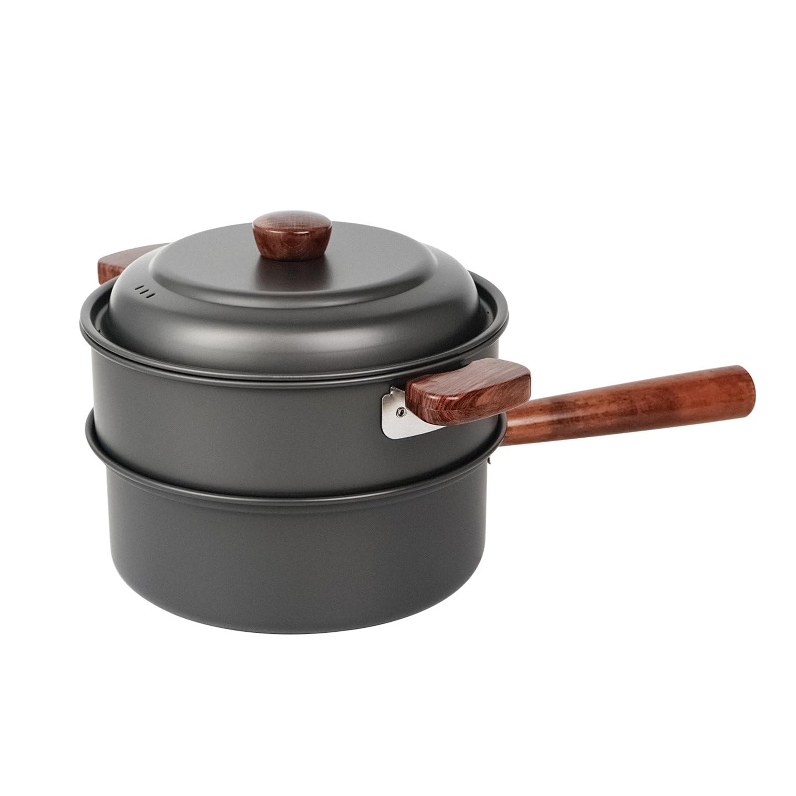 Batterie de cuisine camping avec poignée anti-brûlure thermo-isolante