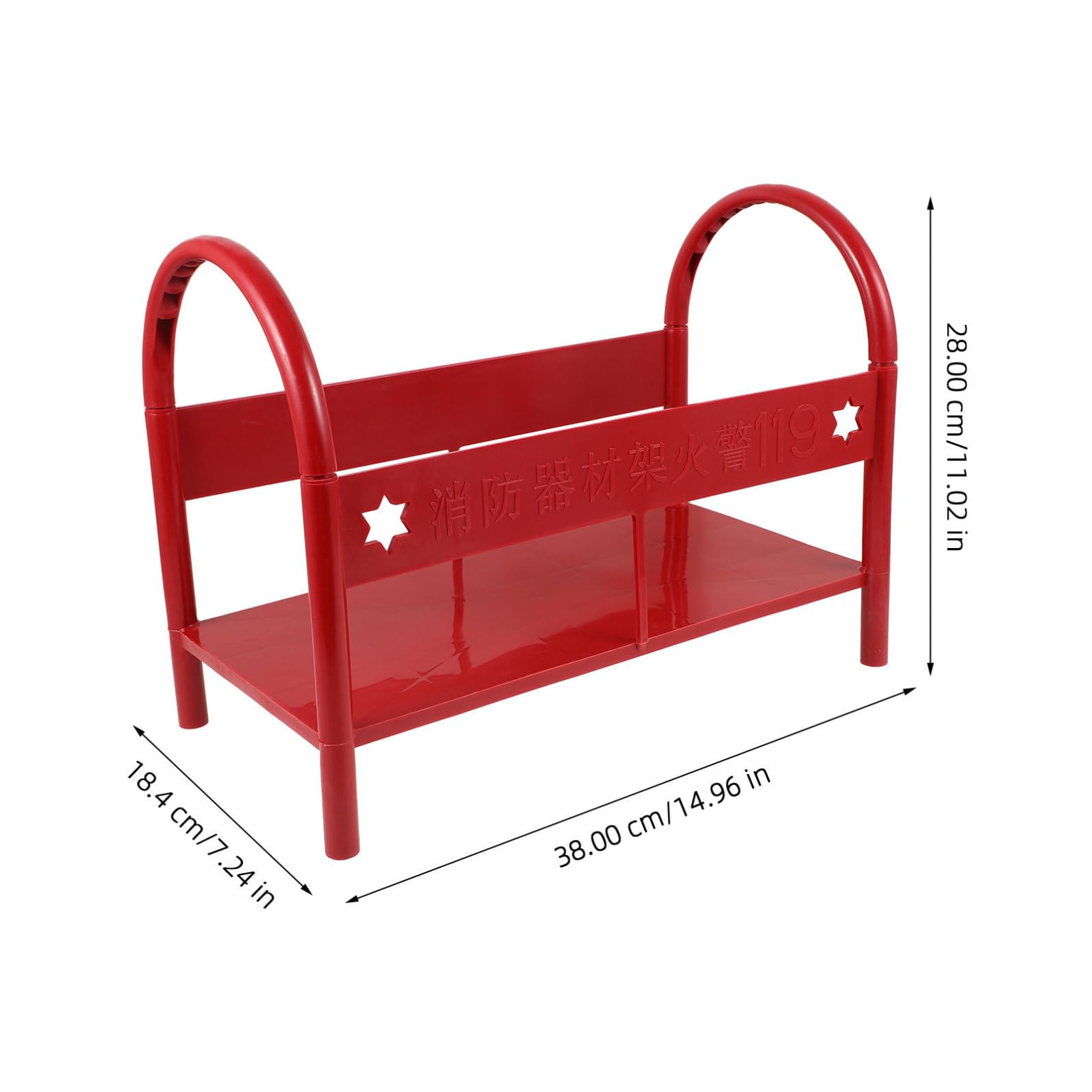 IMIKEYA Supporto per estintore in plastica per pavimento, resistente per estintori di piccole dimensioni, con supporto stabile e durevole, per la conservazione sicura della casa e dell'ufficio
