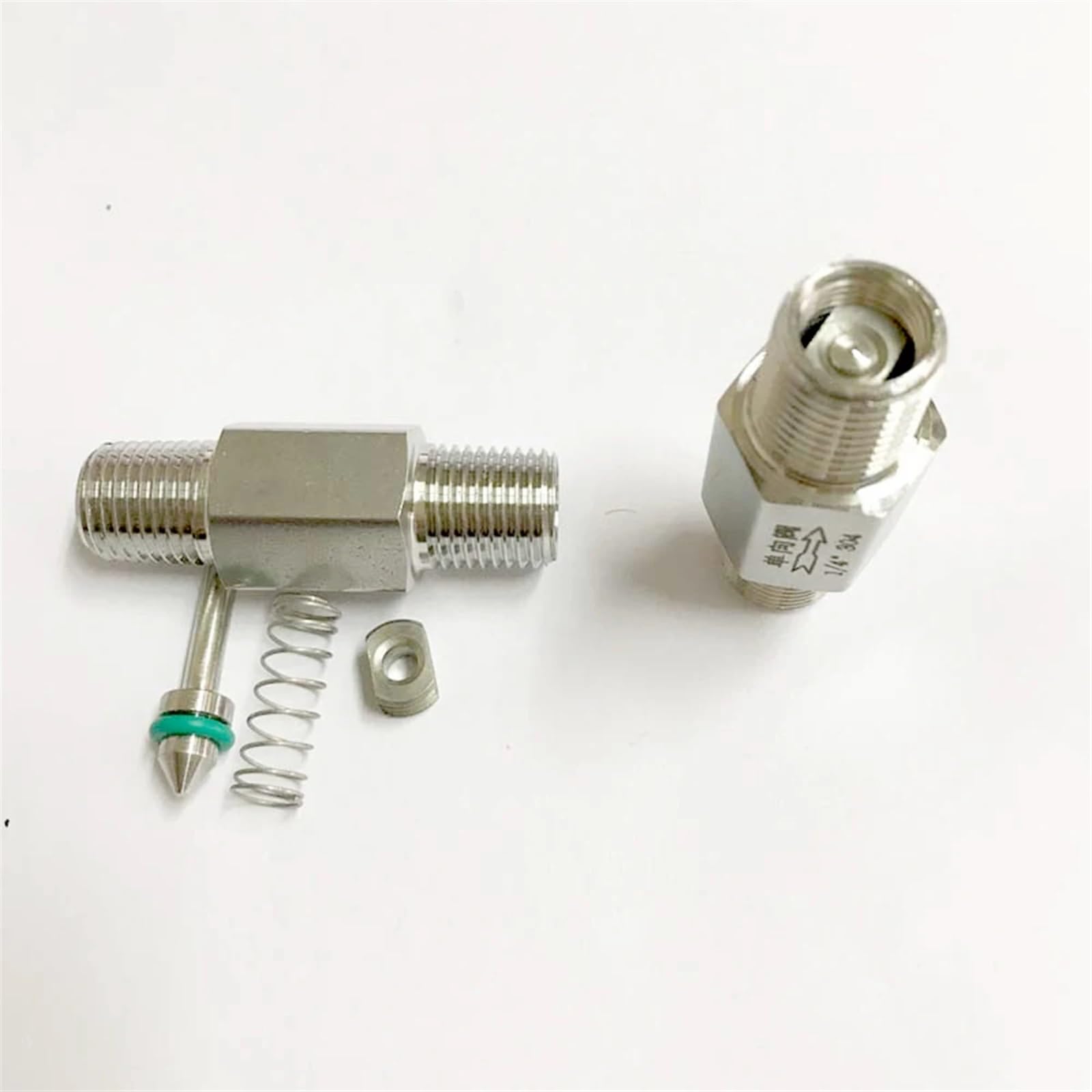 Válvula de retención macho igual BSPT de 1/10.2 cm 3/20.3 cm 1/5.1 cm, acero inoxidable 304, agua, gas, aceite (1/5.1 cm)