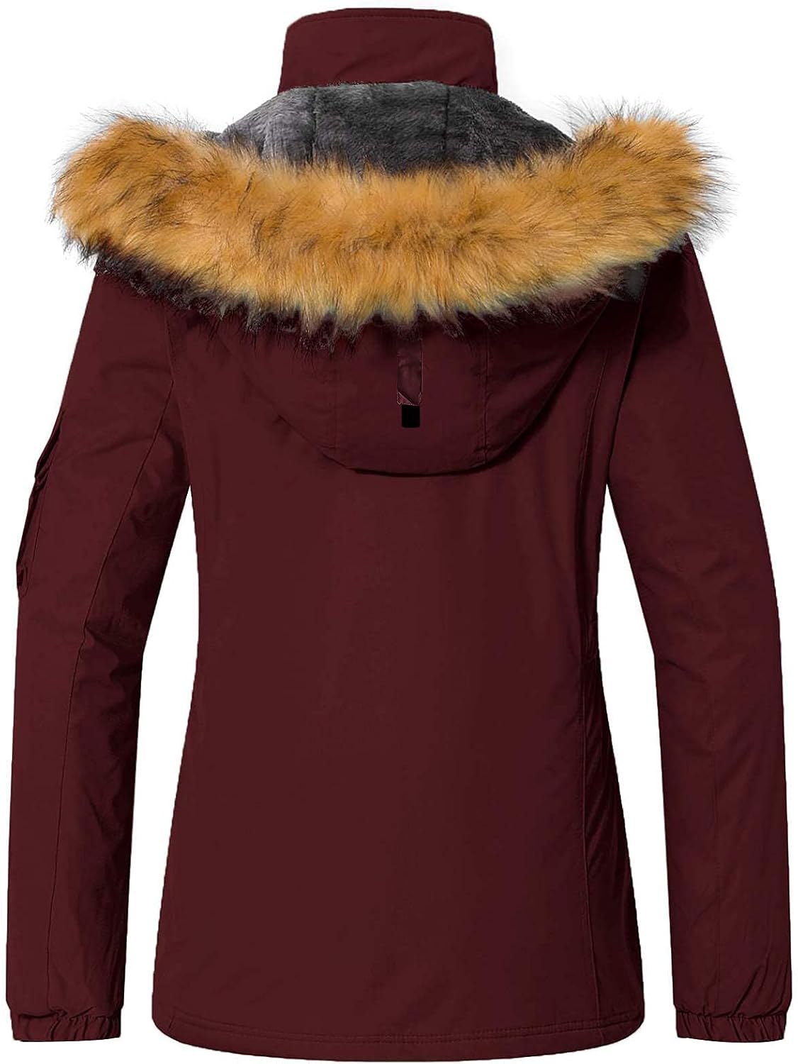 Wantdo Women's Waterproof Ski Jacket Windproof Winter Snow Coat Mountain Snowboarding Jackets Outdoor Fleece Parka - Image 2