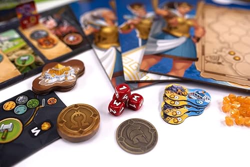 Miniatura 10 de Juego de mesa Orichalicum - Carrera para salvar a tu gente en un éxodo épico. Juego de estrategia de ritmo rápido para niños y adultos, a partir de