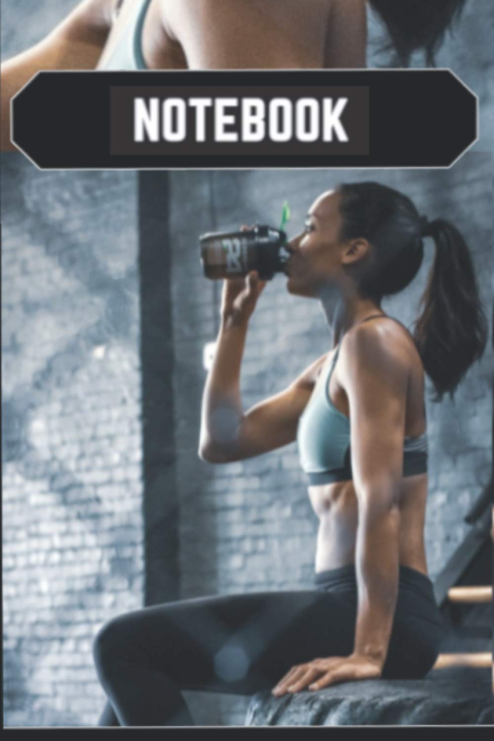 College ruled notebook 120 pages 6x9 inches in size with Girl in Gym design cover: This College ruled composition notebook is well designed and optimized for your needs.