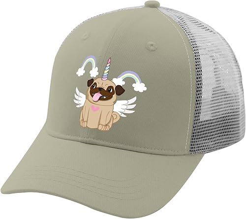 Miniatura 2 de devor Gorras de béisbol con diseño de perro Pug para papá, gorra gráfica para mujer