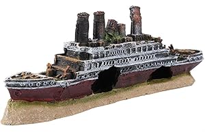 Titanic Fish Tank Decor: Underwater Historical Replica