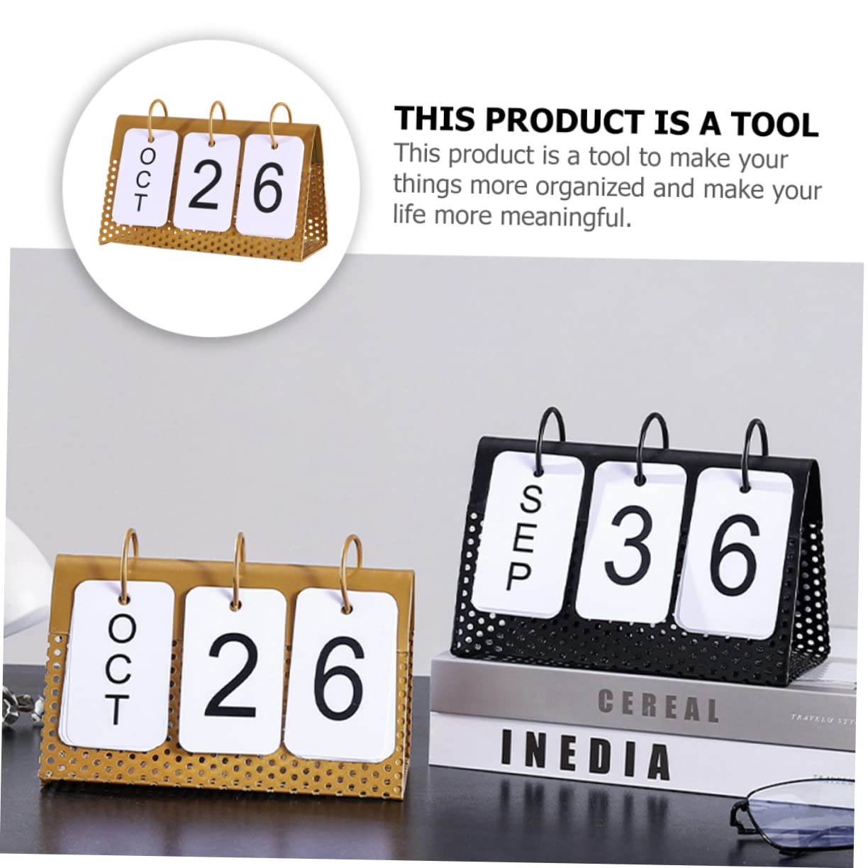 3pezzi Per Mensile Design e Base Stabile Planner Desk Decorativo Per Pianificazione Quotidiana