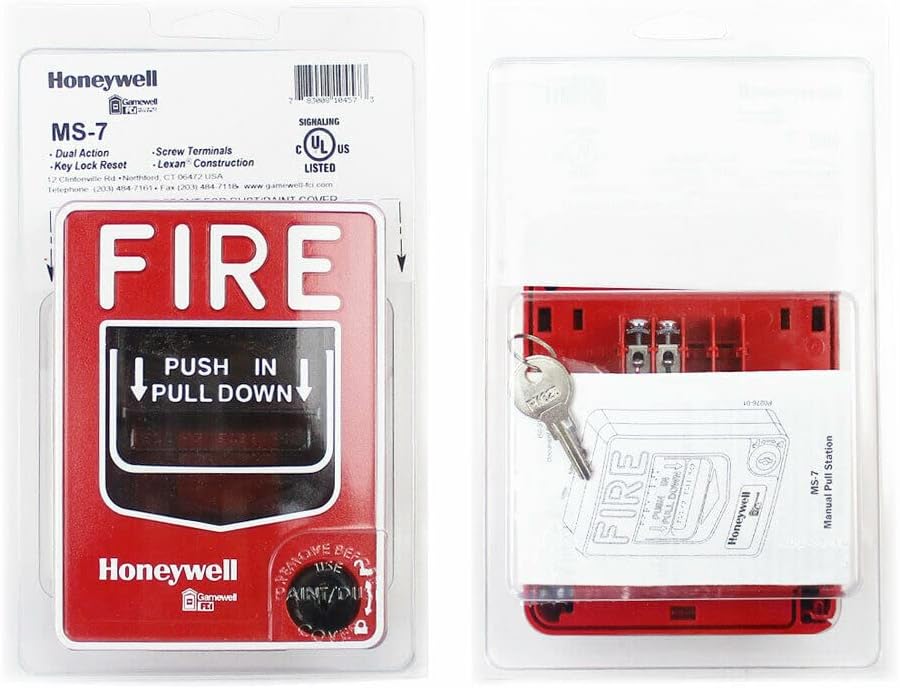 MS-7 Fire Alarm Dual Action Manual Pull Station Fire Alarm