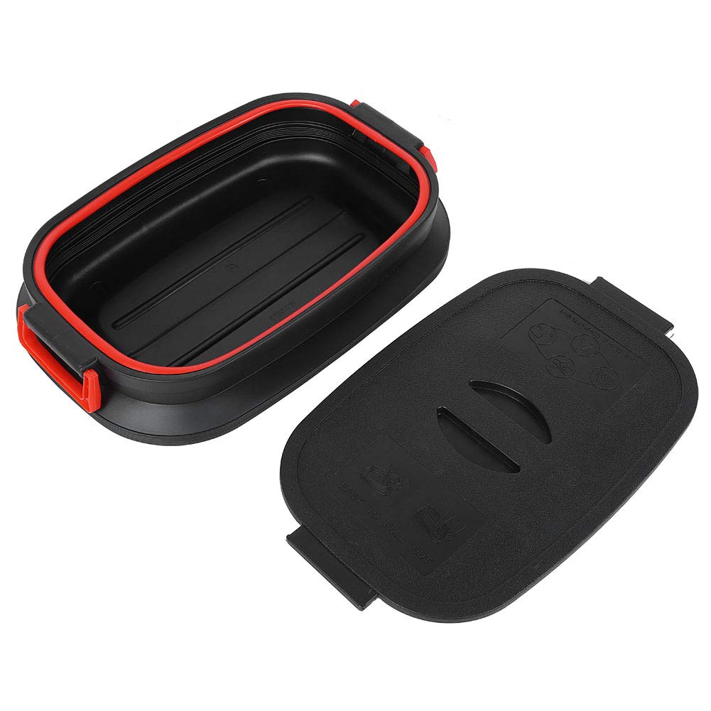 Secchio Telescopico Pieghevole Portatile con Copertura per Campeggio, Picnic, Pesca, Barbecue All'aperto