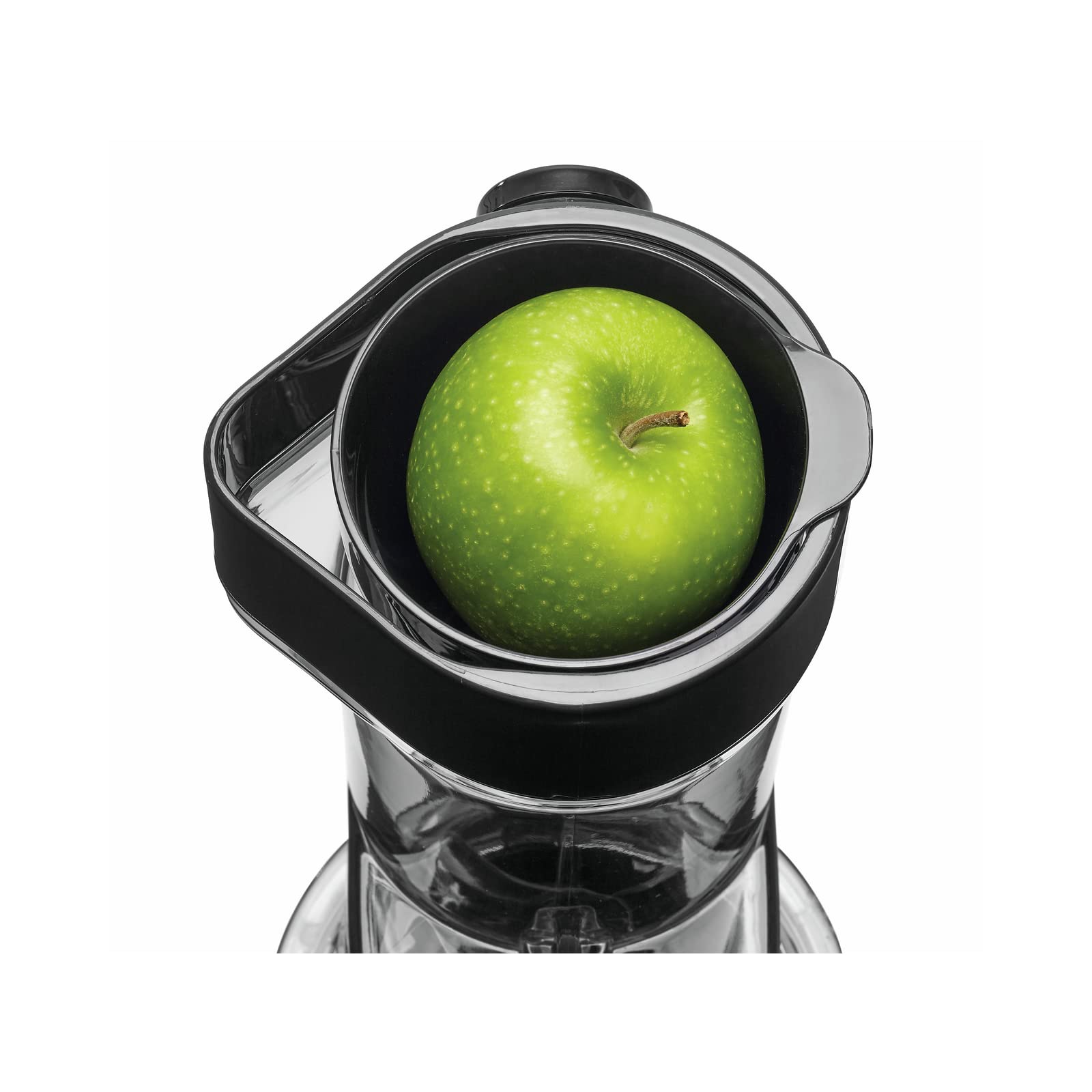 Brandt - SLJ300 -Estrattore di succo -Servizio diretto al vetro, 3 filtri, 45 giri/minuti,200 W, elementi compatibili LV, scivolo 87 mm extra largo, vite senza fine 6 livelli, filtri 360 gradi -