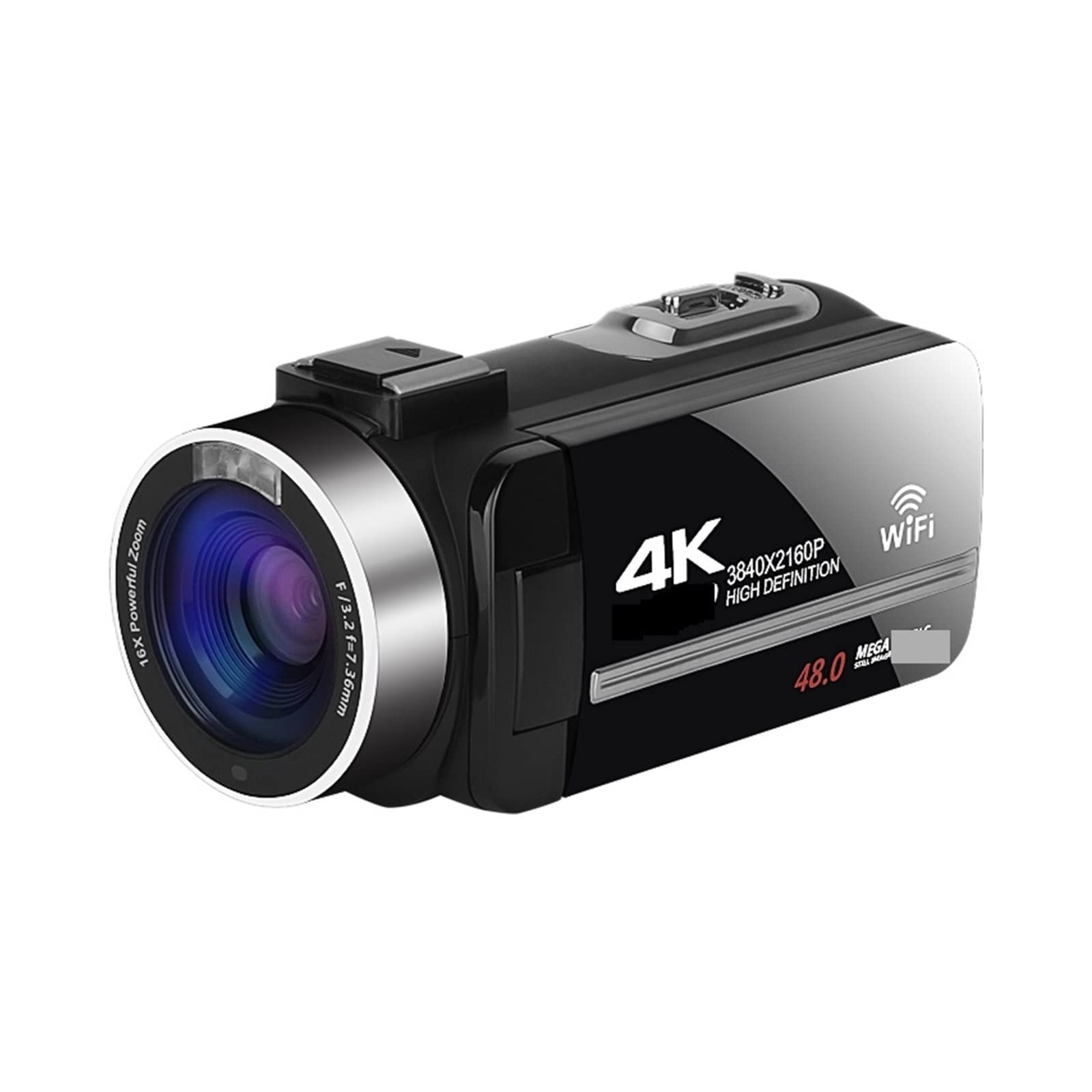 Caméra vidéo numérique 2 pièces caméscope de Flux 4K for enregistreur Vlog en accéléré 48MP Photographie caméra Webcam(32G SD Card,5)