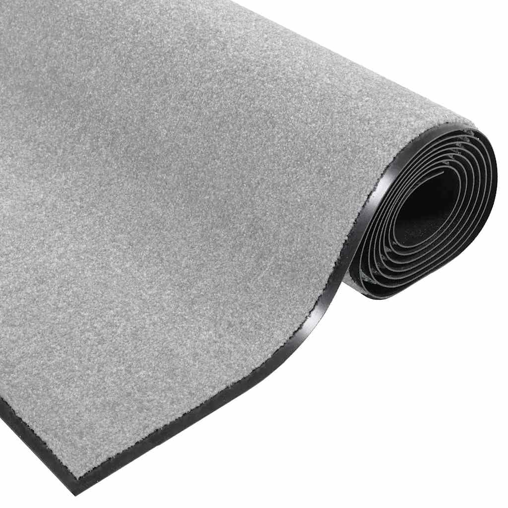 INLIFE Fußmatte Grau und Schwarz 120 x 300 cm Polypropylen und Vinyl,Heim & Garten,Dekoration,Fußmatten,Grau,12 KG,4100775