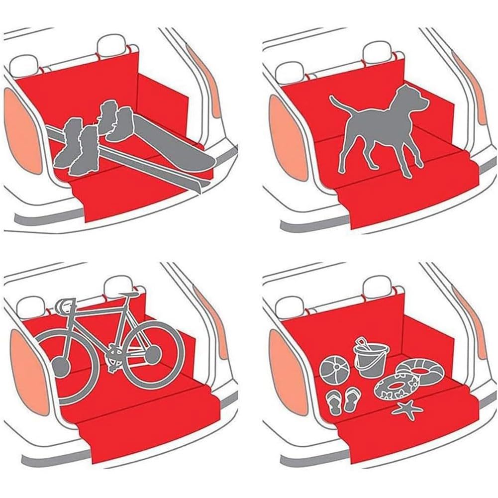 Tapis De Coffre Voiture pour Chien pour Dodge Durango I II Ramcharger Nitro, Housse Protection Coffre Chien ImperméAble Anti-Rayures Lavable avec Poches