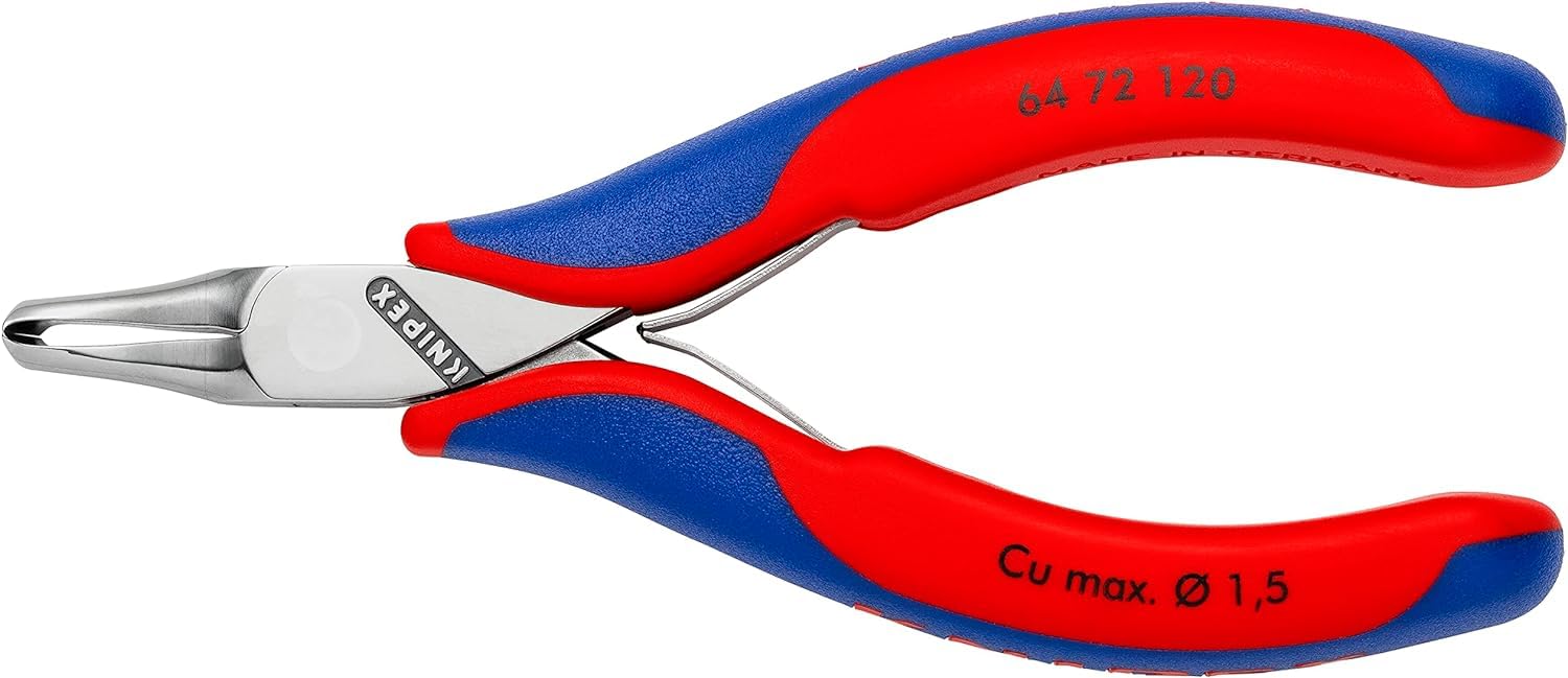 KNIPEX Tronchese per elettronica con tagliente frontale, 64 72 120 | con impugnature multicomponente 120 mm