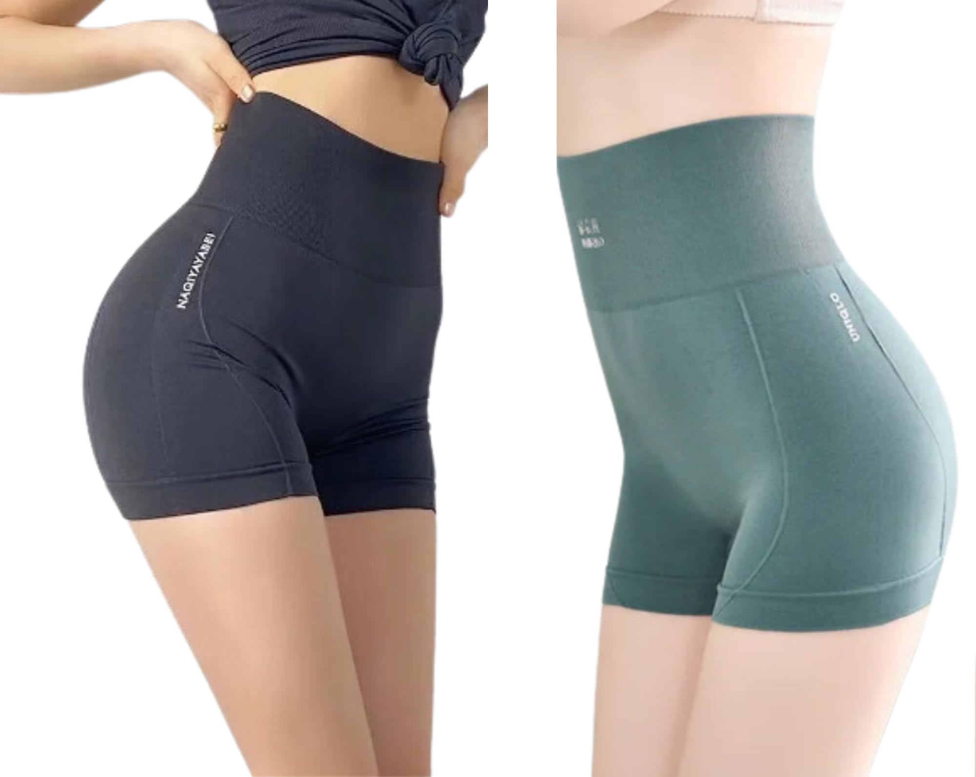 olsic High Waist Abdomen Slimming Short Pants Tummy Control Panties Women/Girls Body Shaper Underwear Pack of 2-picture-26