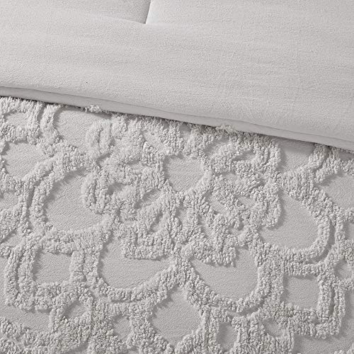 Madison Park MP10-5882 Laetitia Comforter Bohemian Tufted Cotton Chenille, Medallion Shabby Chic All Season Down Alternative Bed Set thumb #8