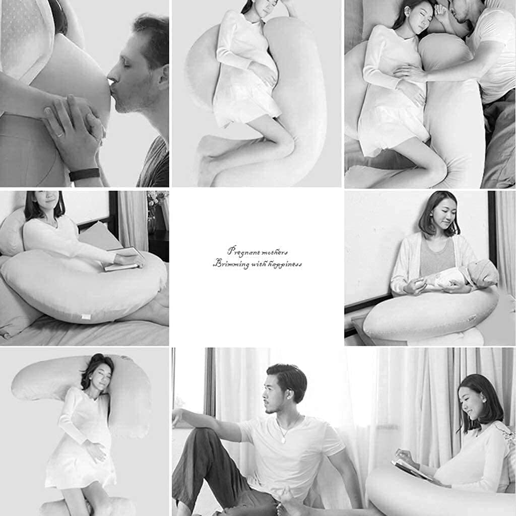 Cuscino per gravidanza per dormire Cuscino per maternità per donne incinte Cuscino per tutto il corpo a forma di U,Donna incinta che dorme sul cuscino Cuscino laterale Cuscino per dormire, Cuscino