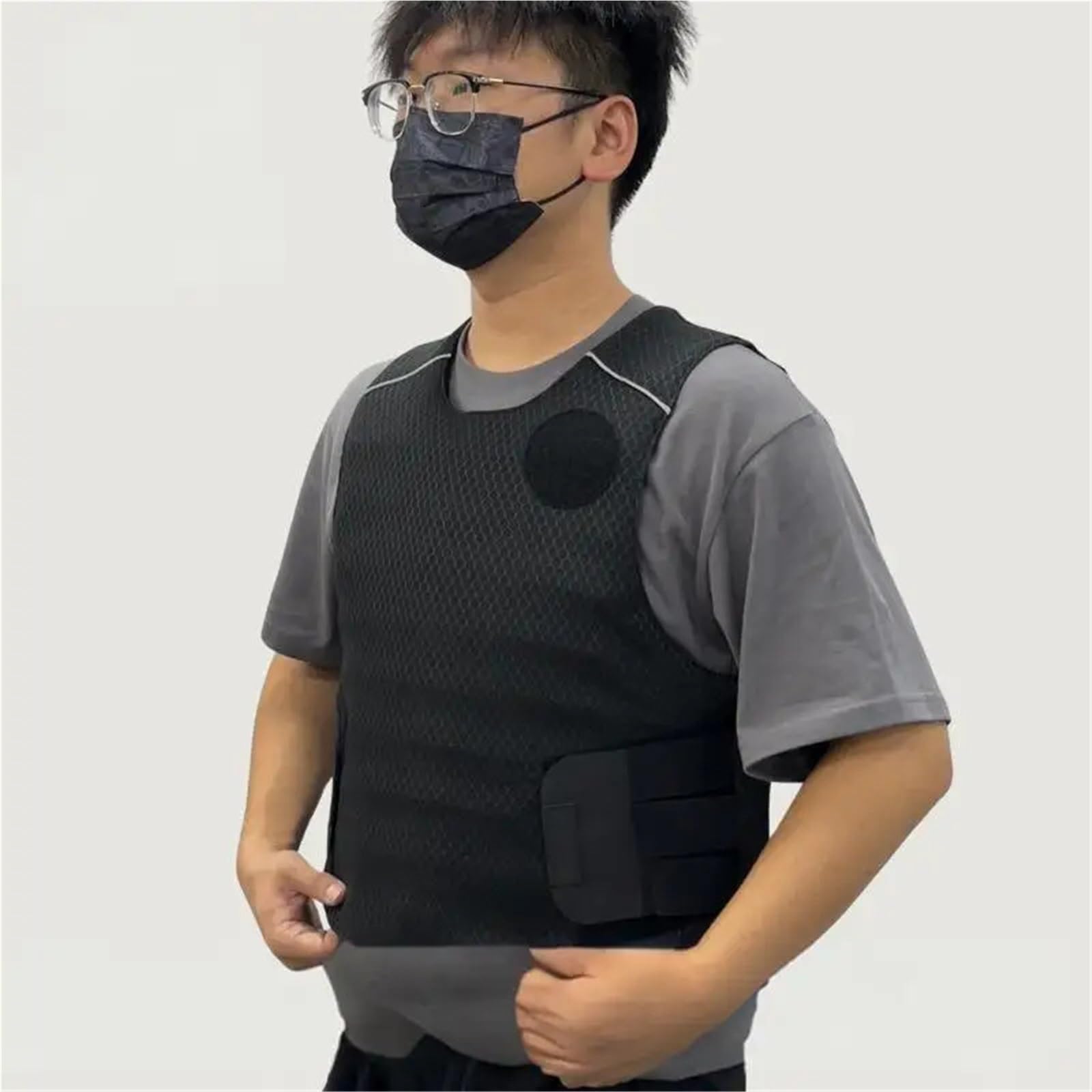 Guantes Anticortes, Chaleco anti-puñaladas de nivel 5, discretamente oculto, transpirable, con protección anti-puñaladas y cortes, ultraligero, for autodefensa y seguridad. | M(170-175cm/65-80kg)