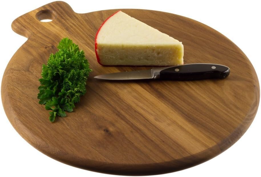 Bois Art Acacia Wooden Cutting Board/Circular Serving/Chopping Board - Premium(14X12 in)