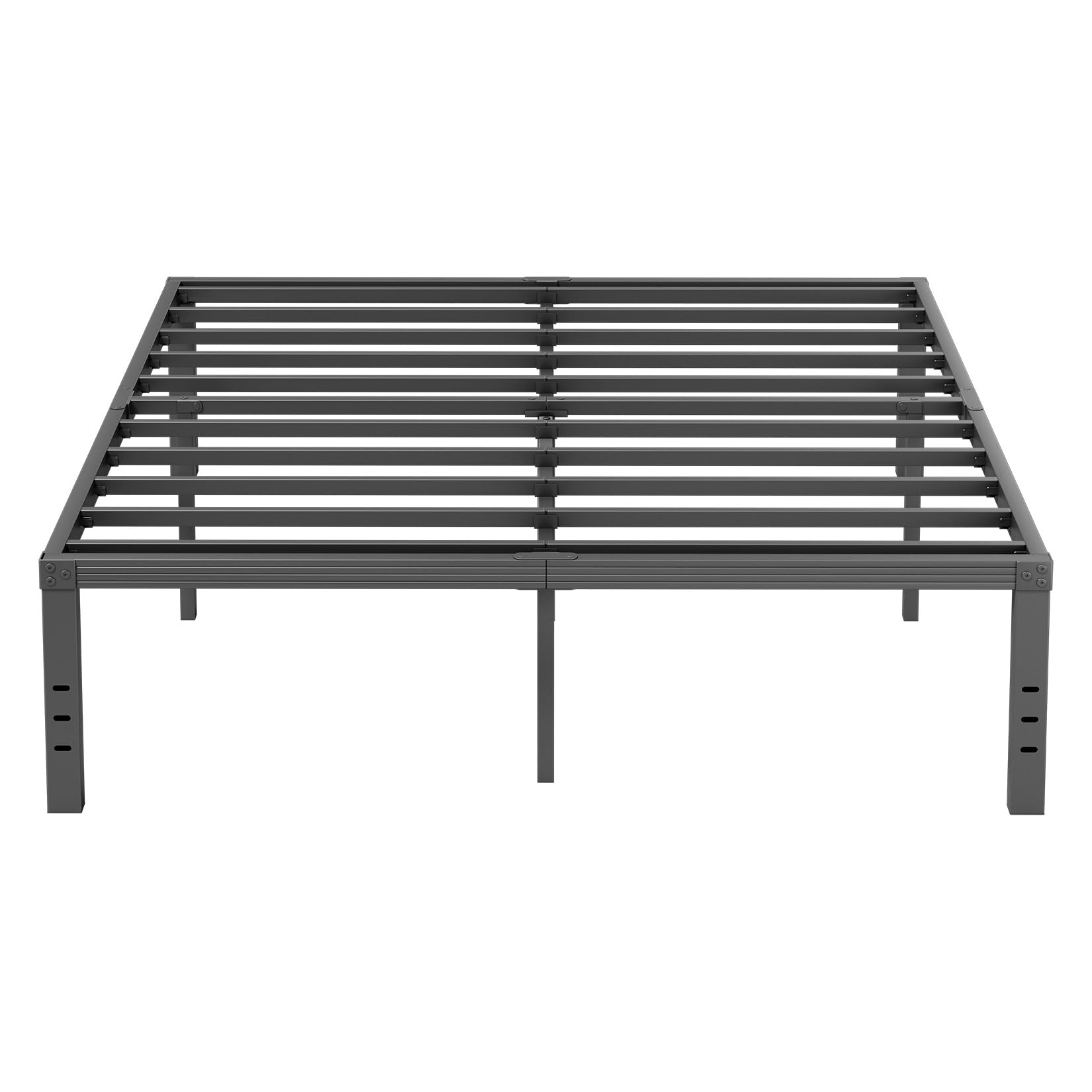 ZIYOO King Size Bed Frame 18 Inches Platform Bed Frame 3500lbs Heavy Duty Steel Slat Non-Slip Design No