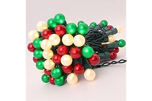 Red, White, and Green Christmas Lights Adorn Your Home