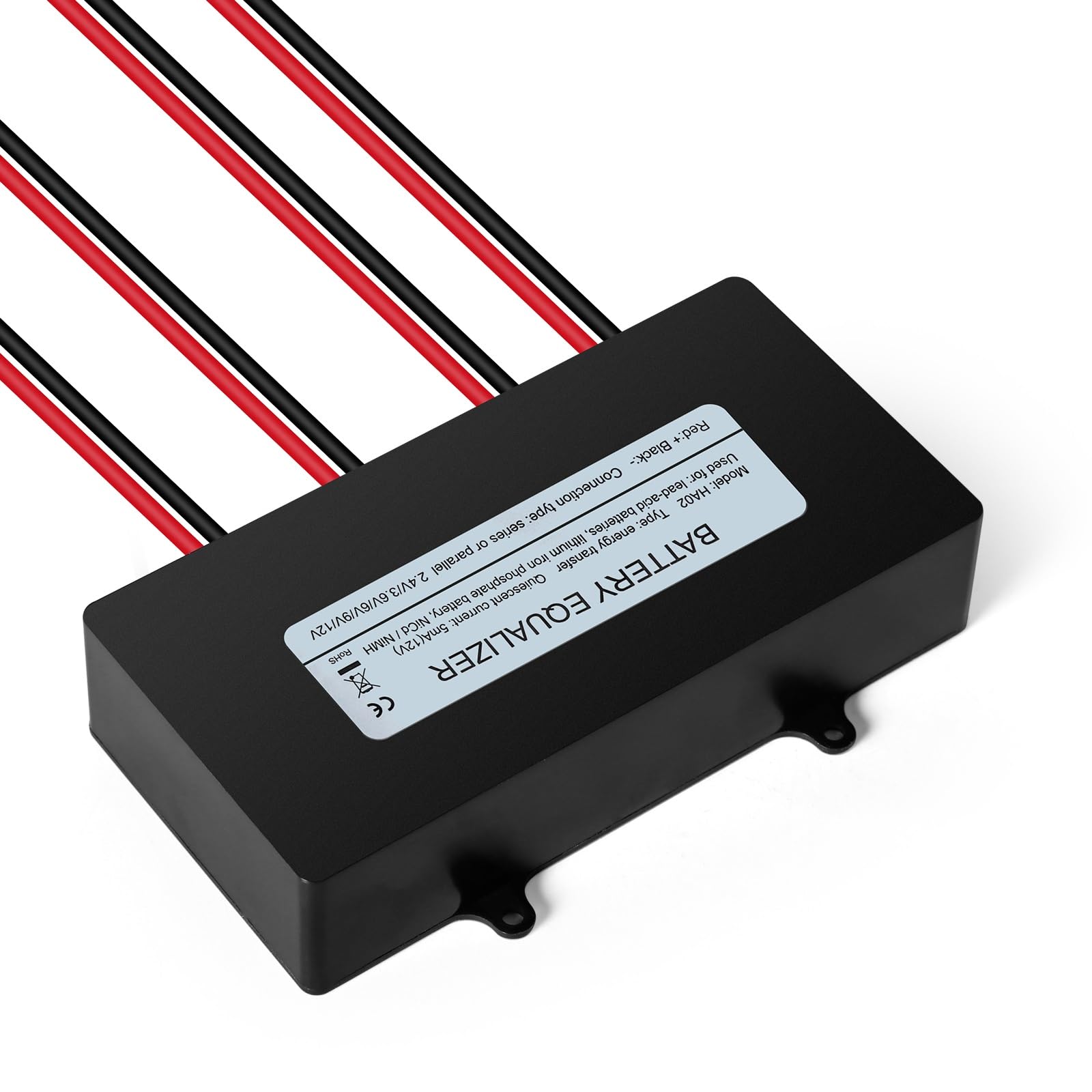DEWIN Equilibrador de batería, Ecualizador de batería de 48V equilibrador de batería del Sistema Solar 4x6-12V for batería de Litio de Plomo ácido