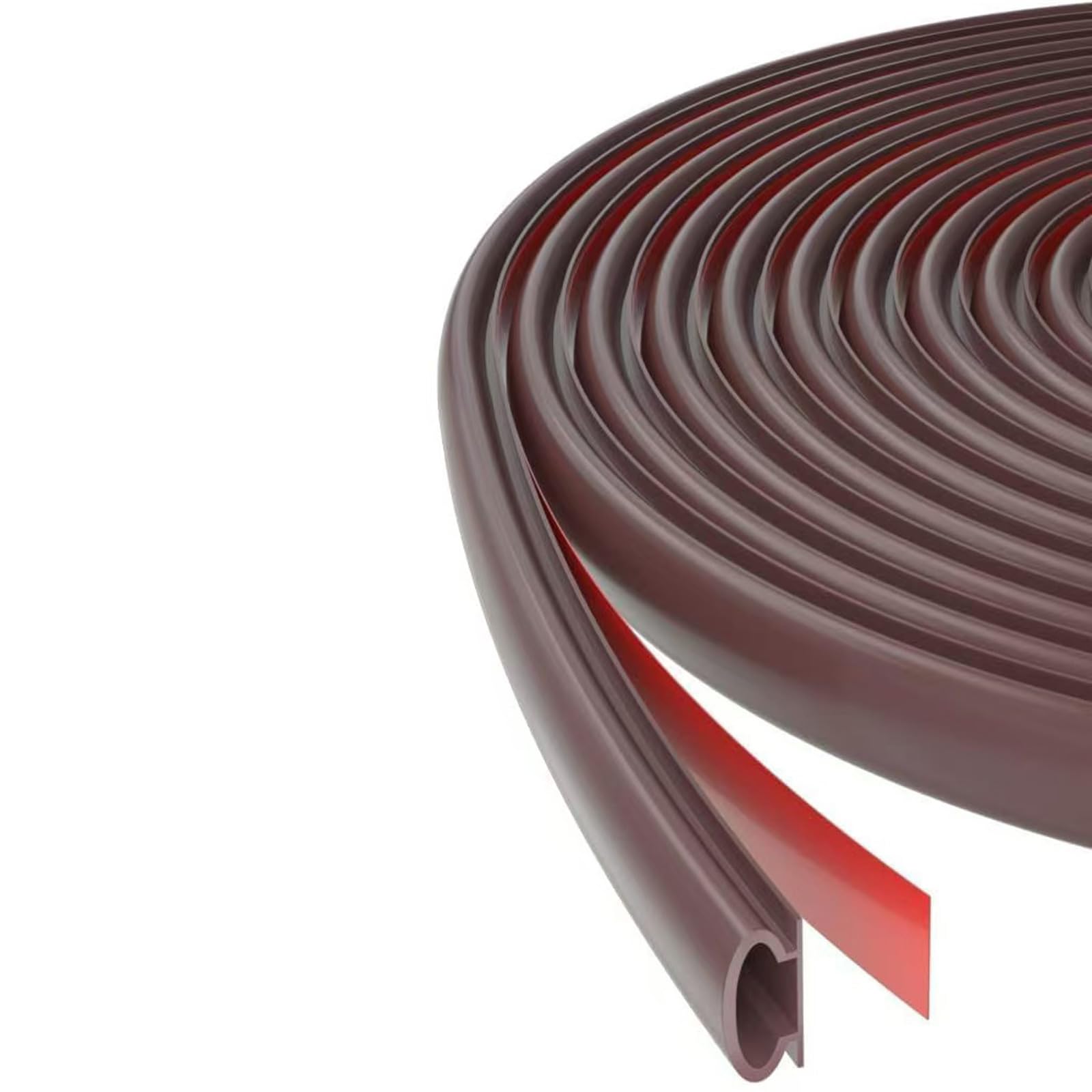 Bendable Quarter Round Molding Peeling & Stick Rubber Trim Flexible Trim Upgrades for Wall Corners & Stair Edges Corner Molding