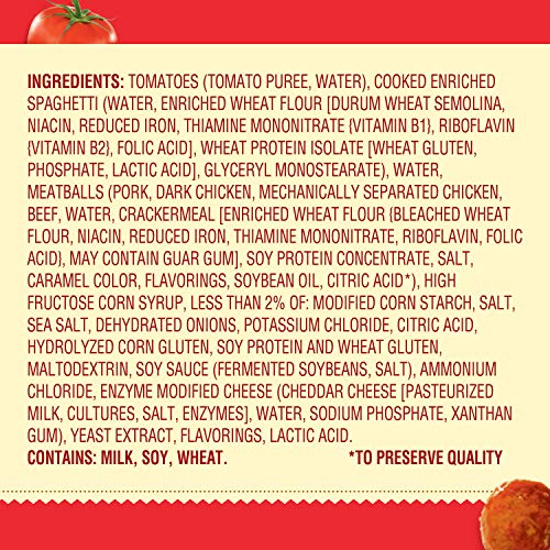 Image of Chef Boyardee Mini Spaghetti and Meatballs, 14.5 oz.