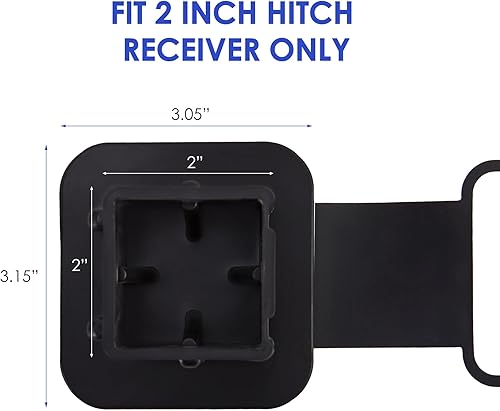 Miniatura 7 de Cubierta de enganche Tapón de silicona para enganche de remolque de 2 pulgadas