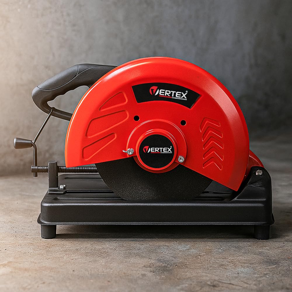 Vertex Przecinarka do Metalu VPM2000, 2000W, 355mm Tarcza w Zestawie, 3800 obr/min, z Funkcją Softstart, Cięcie do 45°, Zestaw z Kluczem i Szczotkami Węglowymi