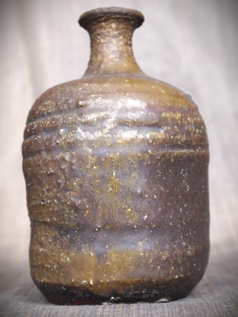 作小山日出男黒備前窯変徳利黄胡麻 Amazon.co.jp: 希少作☆