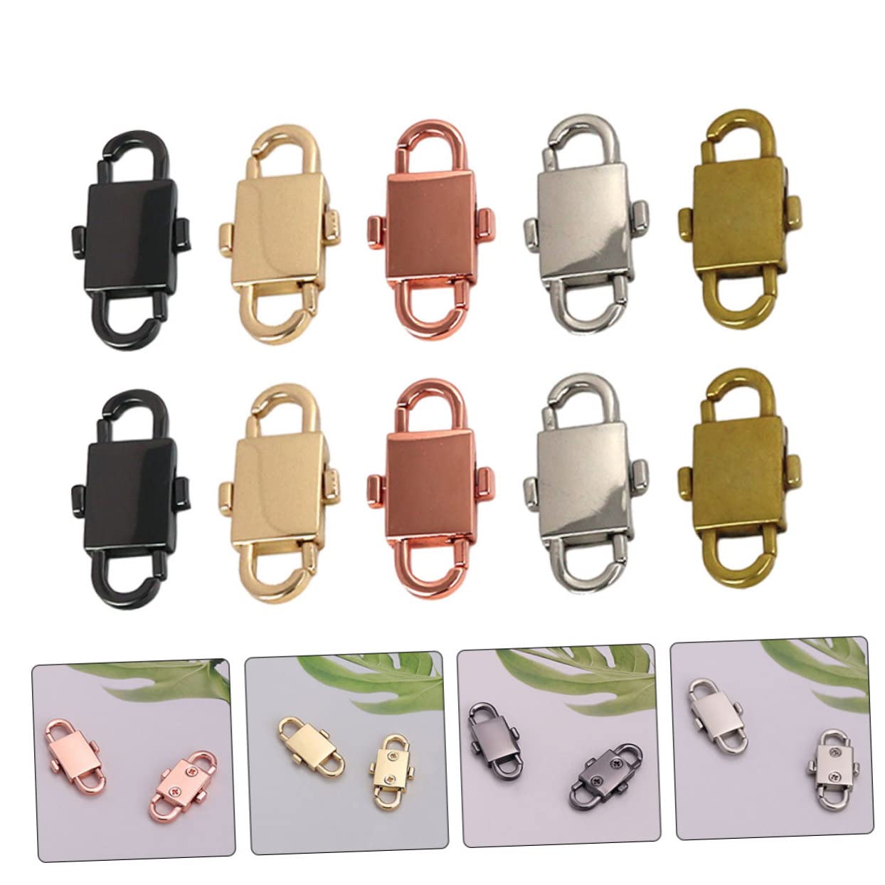 Lurrose 30piezas Hebillas Ajustables De Metal Para Bolsos Para Para Ajustar De Correas Accesorios De Moda Para Tu Bolsa