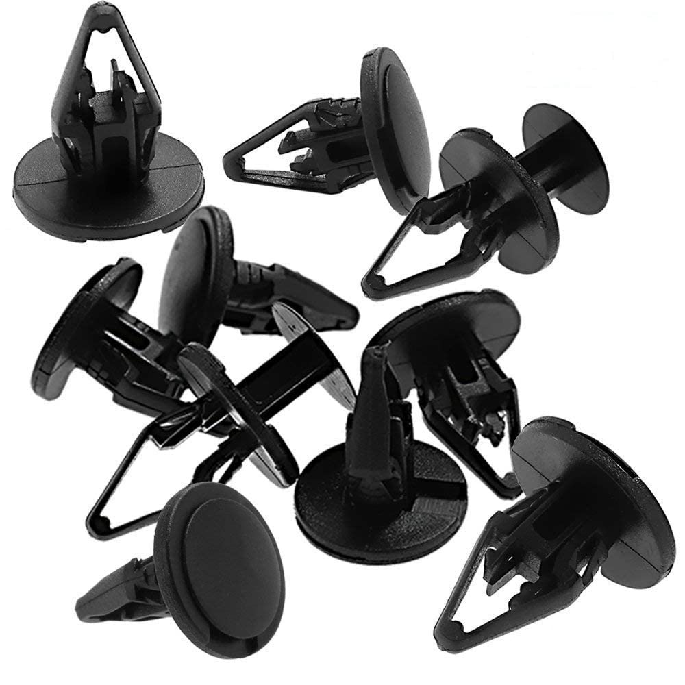 50 Pcs Cowl & Fender Push-Type Retainer Clips Nylon Bumper Fastener Rivet Clips Replacement for Ford W712196-S300 GM 11589293 Buick Century, Cadillac, Chevrolet Equinox, Lincoln, Hummer, Pontaic