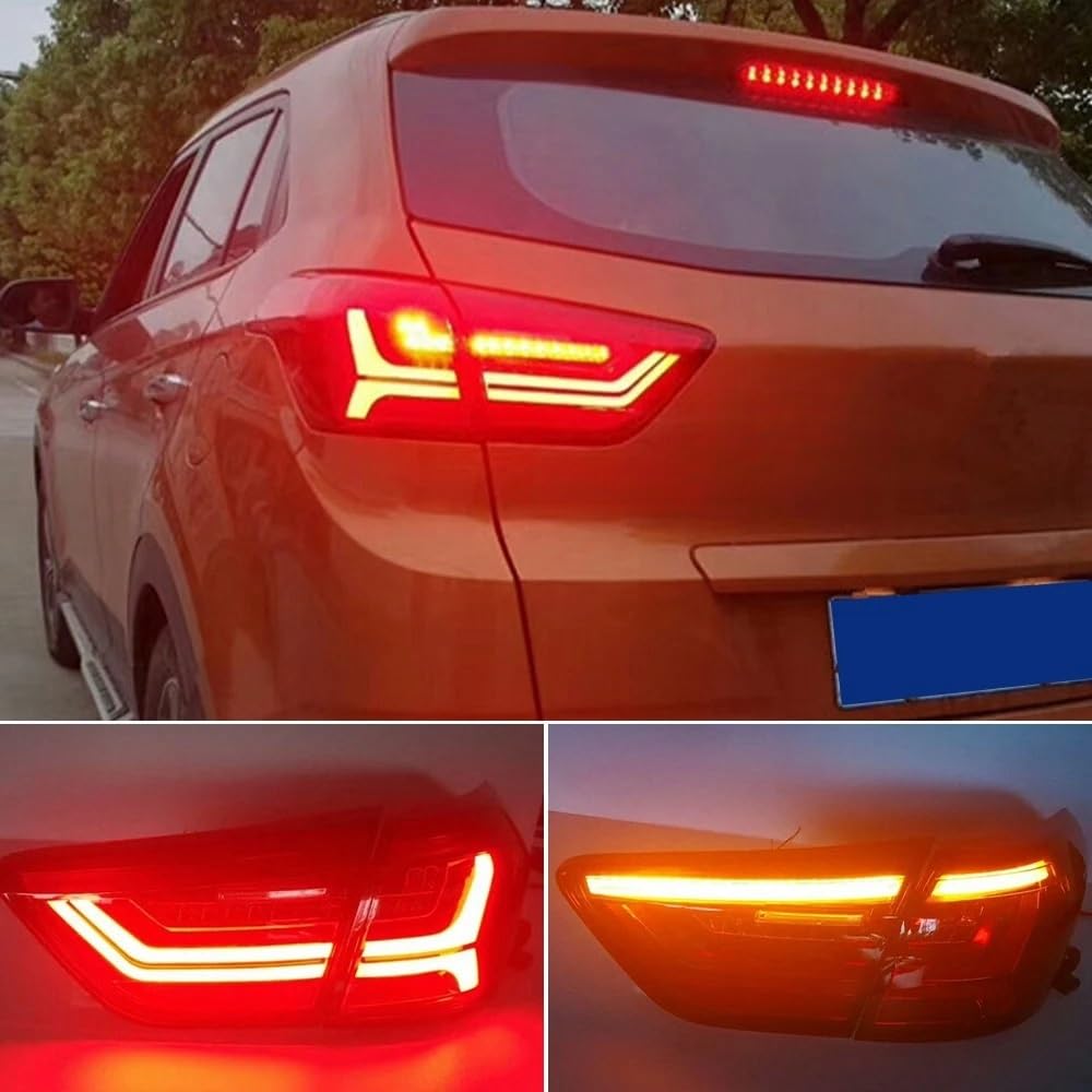 Fanale Posteriore 1 Paio di luci Posteriori a LED per Auto fendinebbia luci di Marcia Diurna DRL Accessori Auto Tuning per IX25 per Creta 2014-2018