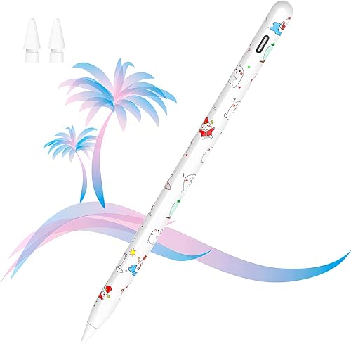 Lápiz óptico para iPad, para iPad con detección de inclinación de rechazo de palma, compatible con Apple iPad 2018 y posterior, iPad Pro 11 y 12.9