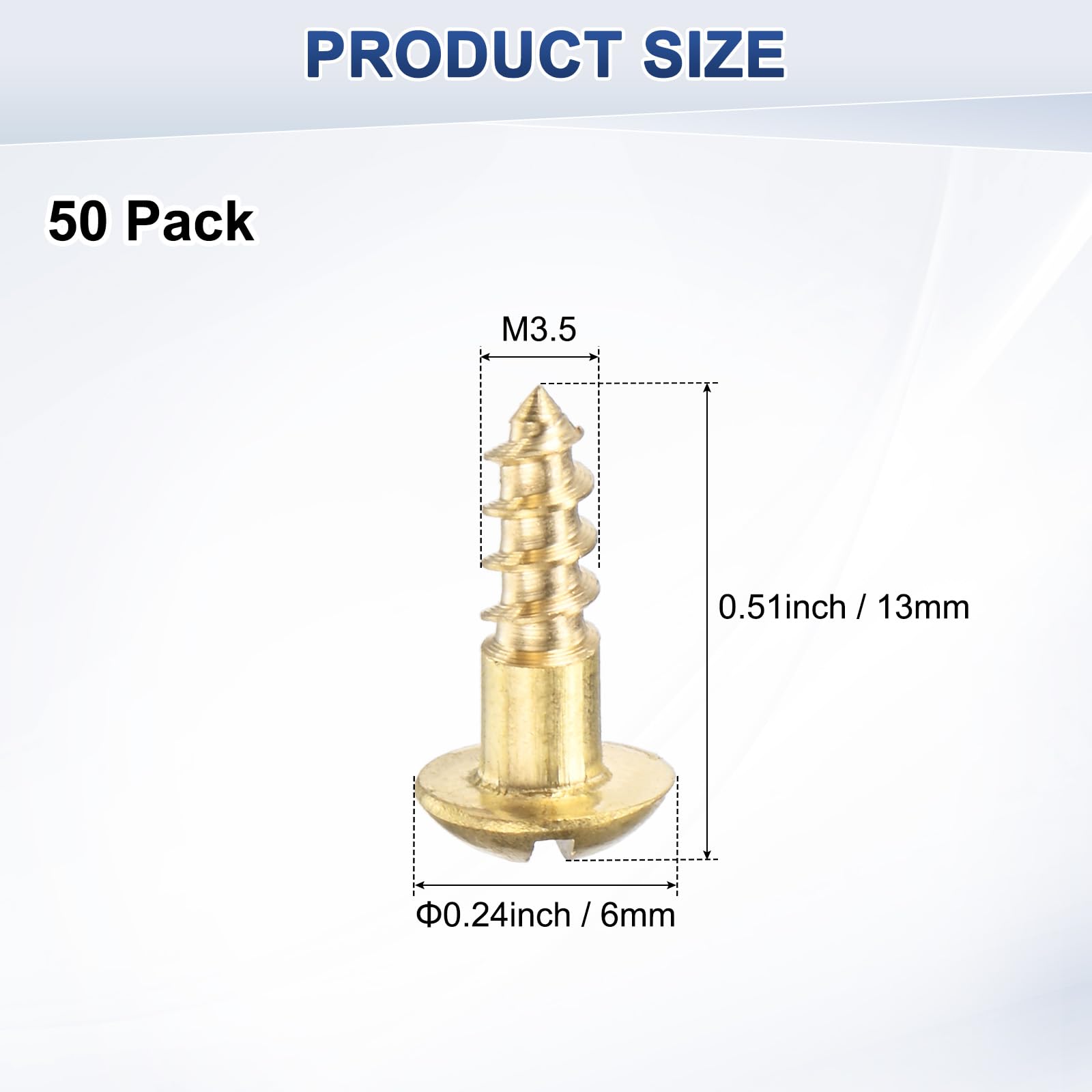 M METERXITY 50-Pack Wood Screws - Image 3
