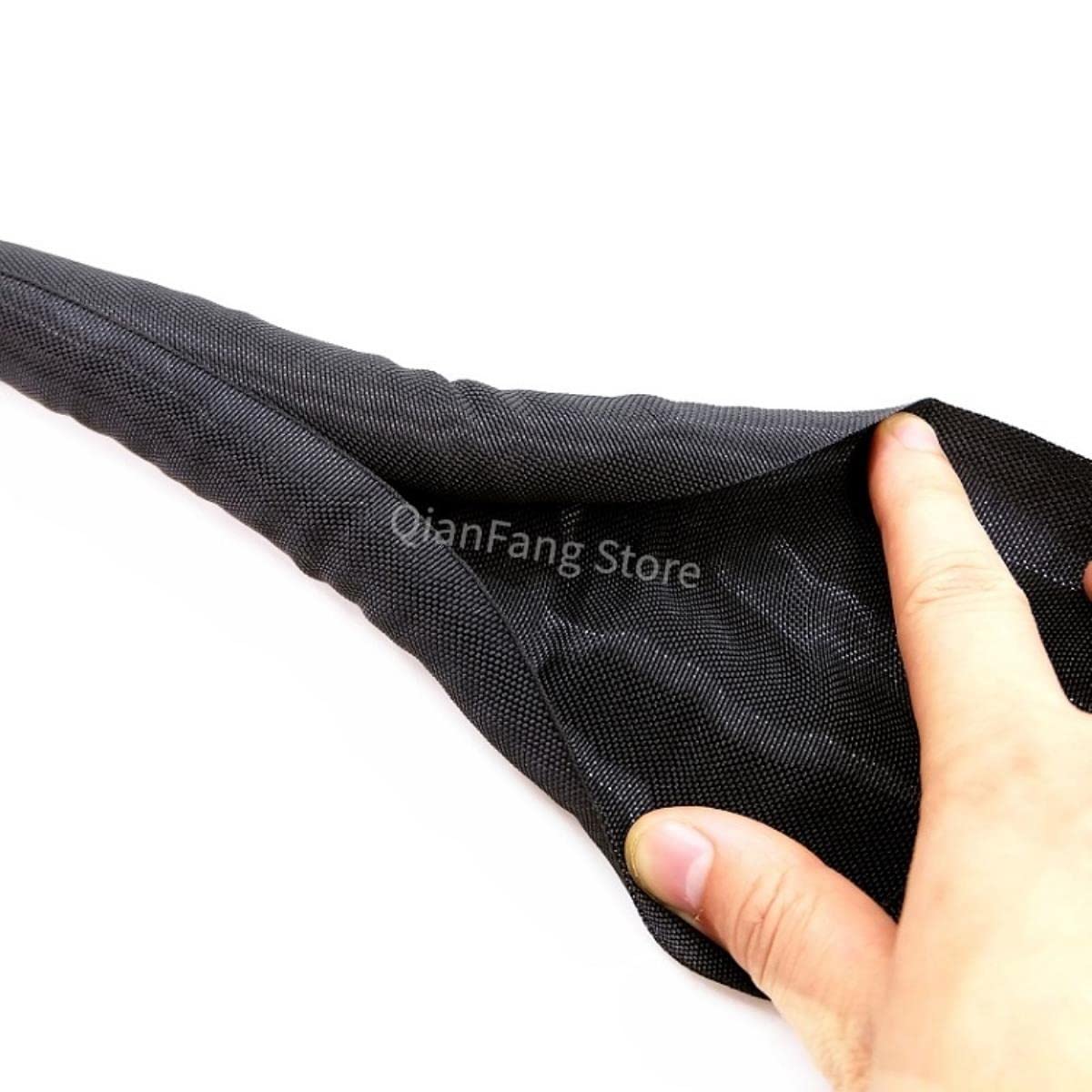 Manguito de cable Cierre automático PET Trenzado Expansible Gestión de línea automática superposiciones Telar flexible Tubo de tubería dividida Envoltura de alambre Proteger-amarillo, 50 mm, 5 m