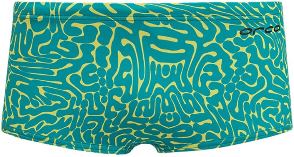 Orca Men's Core Square Leg Swimsuit (38, Athletic, Yellow)