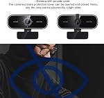 HD Webcam with Microphone, 1080P 30FPS Streaming Business Webcam, Auto Focus, Private Protective Cover, USB Web Camera for PC Video Conferencing/Calling/Gaming