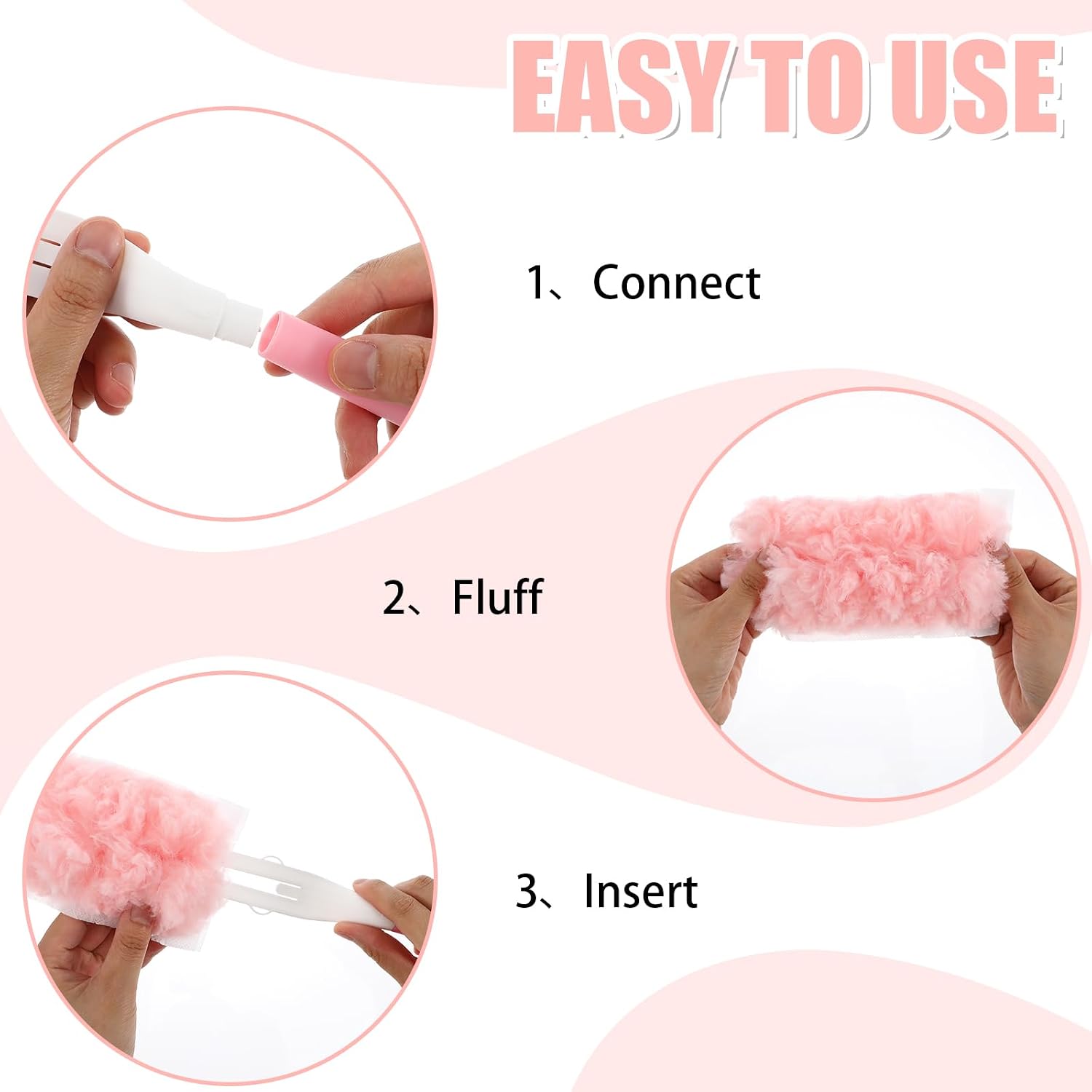 62Pcs Duster Kit 60 Refills and Extendable Handle Microfiber Dusting