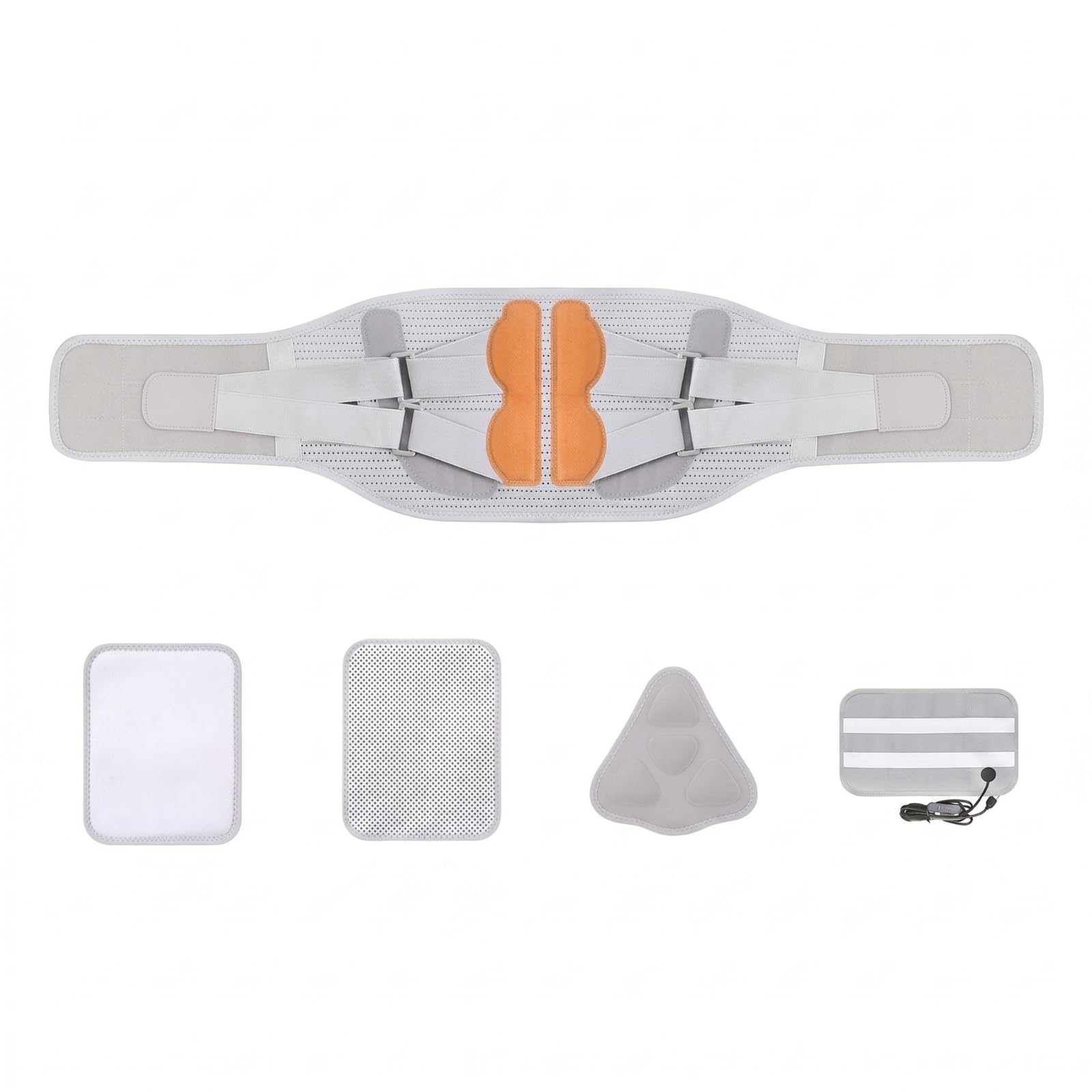B Baosity Ceinture de Soutien Lombaire Ceinture Dos Ceinture Abdominale Ceinture Orthopédique Tissu Polyester Aéré Discrète sous Les Vêtements Compression, M【1 Pied 8 — 2 Pieds 3】, Style to 3