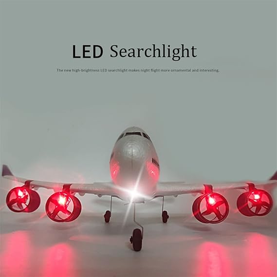 RC Airplane Remote Control Passenger Aircraft Drone Toy RC Airliner Four Motor RC Plane 2.4GHZ Remote Control Airplane EPP Foam Drop Resistant RC Aircraft Toy Gift