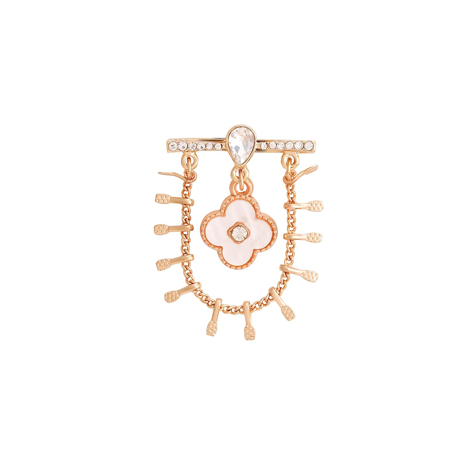 Women Rhythm Gold Ring Watch Charm, One Size-image-48