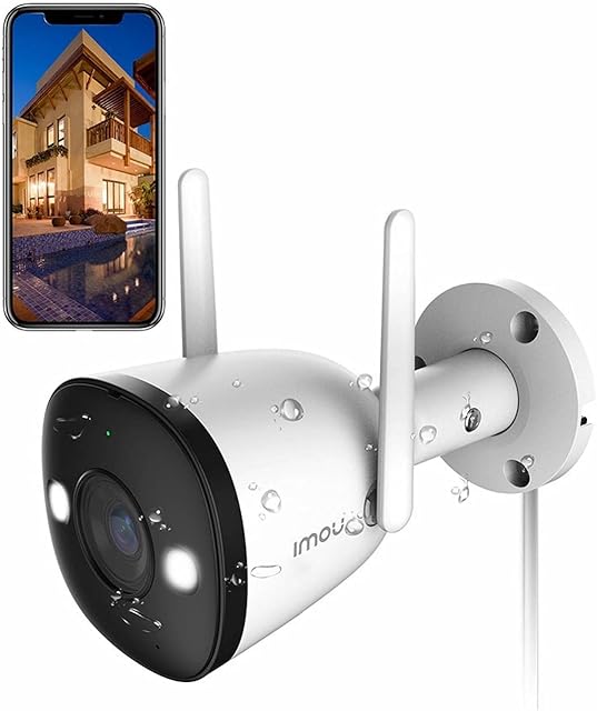 Imou Security Camera Outdoor with 30m Color Night Vision, 4MP 2.5K Wireless CCTV Home Surveillance IP Camera with Spotlight/IP67 Waterproof/AI Human Detection/Cloud Storage/Work with Alexa, IPC-F42FP