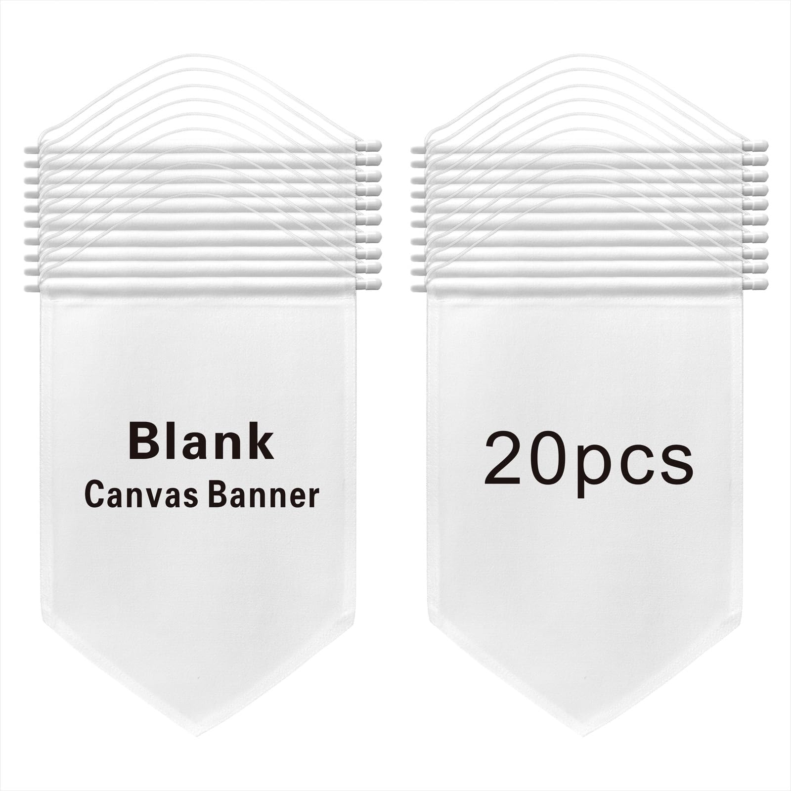 TTXXLL 20pcs Blank Canvas Banner 10.82