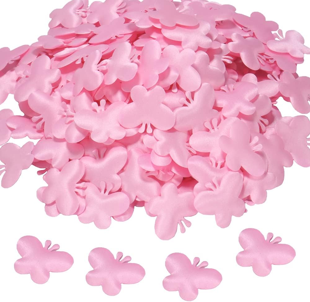 VERSAINSECT ly Shaped Sponge Confetti Wedding Sponge Petals Table Petals Decorations for Valentine Birthday Festival Party Supply (Pink)