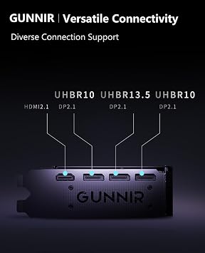 GUNNIR Intel Arc B570 Photon 10GB GDDR6 Graphics Card, 2670 MHz Boost (3x DP 2.1 + HDMI 2.1 | PCIe 4.0 x16) Triple-Fan Cooling, 4K/8K Ready, RTX 4060 Competitor(Black) (B570 Photon 10GB GDDR6 - Black)