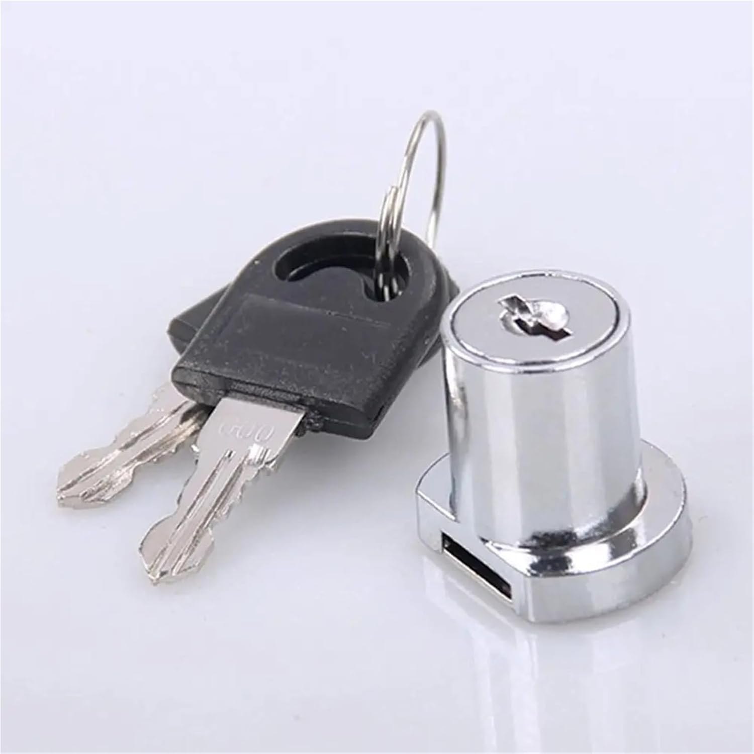 Sliding Glass Door Lock with 2 Keys for 2mm-6mm Thickness Glass Push-Pull Window Display Cabinet Lock 1Pcs(Single Open)