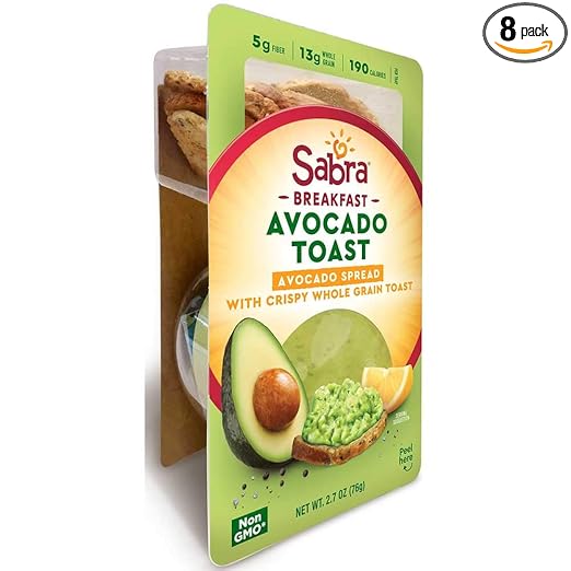 Sabra Avocado Spread with Toast, 2.7 Ounce -- 8 per case.
