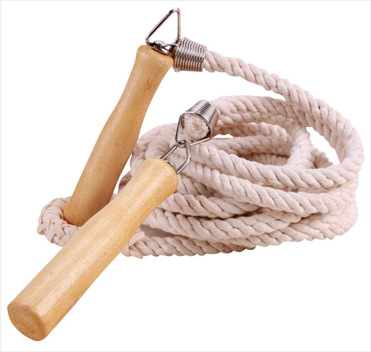 ACEONE Long Skipping Rope, 5m 7m 10m Jump Rope with Wooden Handle for Kids and Adult, Team Group Jumping Rope for School Sport and Outdoor Activity